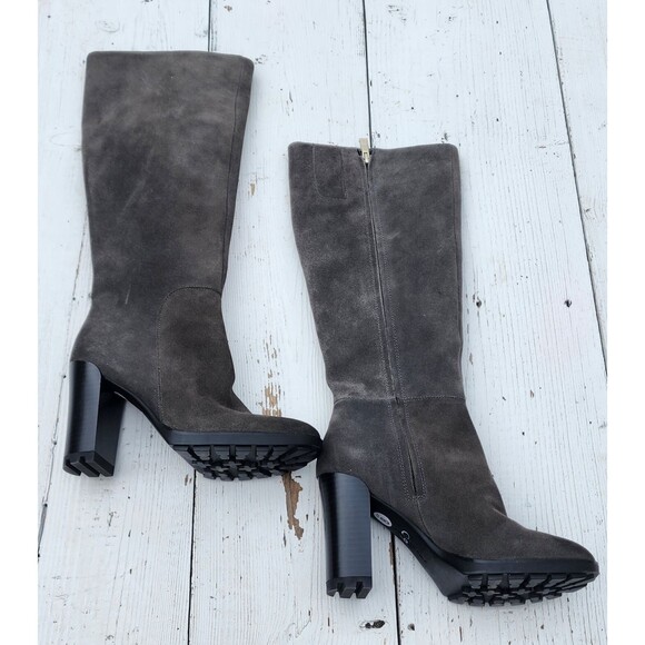 Kenneth Cole Women's Grey Suede Leather Knee High Justin 2.0 Boots US 8 EU 38.5 - Picture 9 of 11